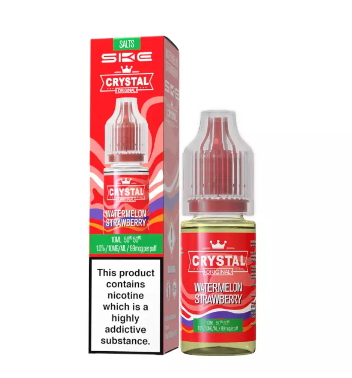SKE Crystal Nic Salts 10ml E-Liquid | 10mg , 20mg Vape Juice 50VG/50PG