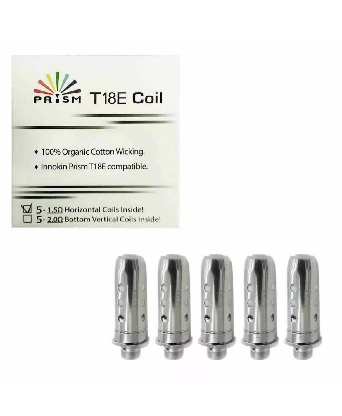 Innokin T18 E II 2 Starter Kit 2ml Endura Prism Or 0.5 Coil