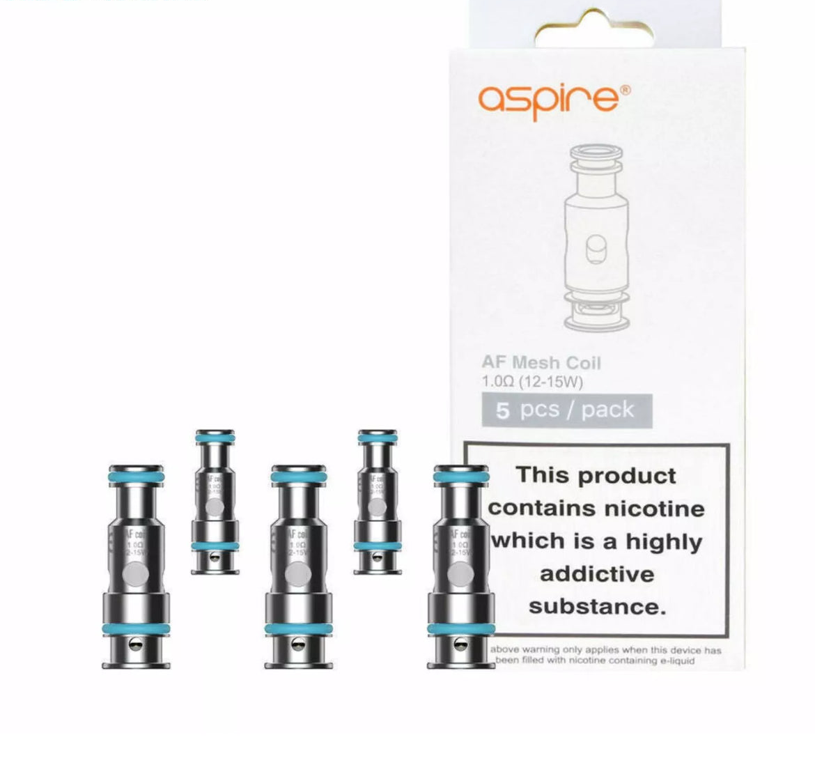 Aspire Flexus Q Pod Kit E-Cigarette Vape & Empty Pods & Coil 04, 0.6, 1.0 ohm