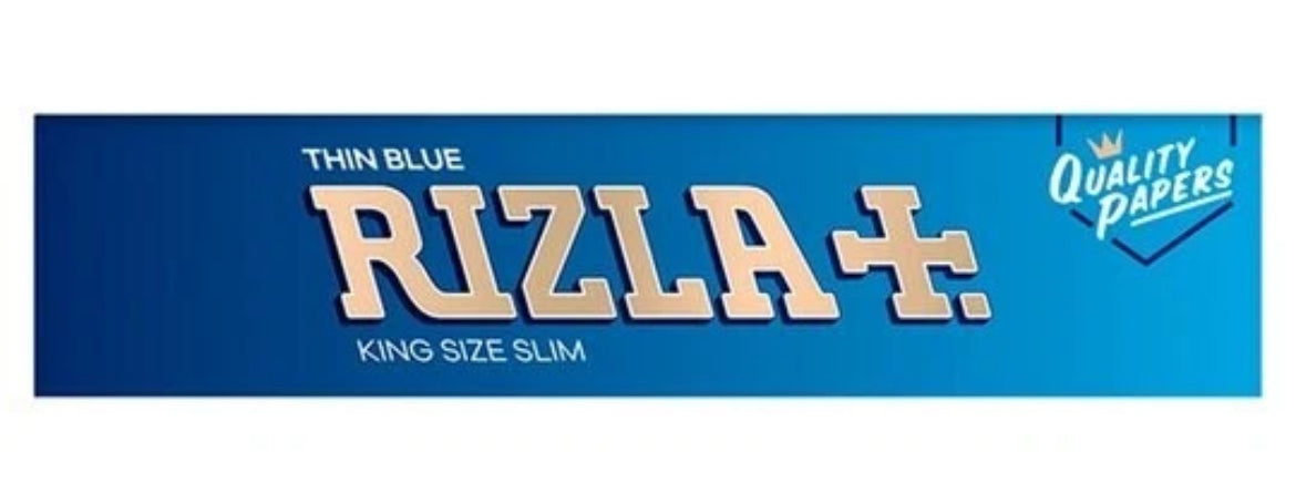 RIZLA Blue Slim King Size Rolling Papers Genuine Smoking Cigarette Original
