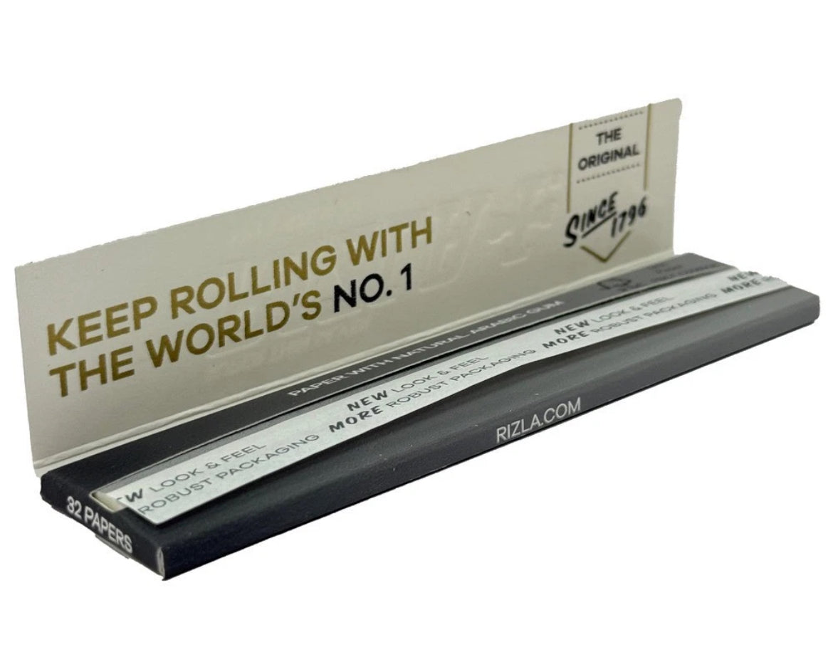 Rizla Silver King Size Slim Ultra Thin Cigarette Smoking Rolling Papers Original