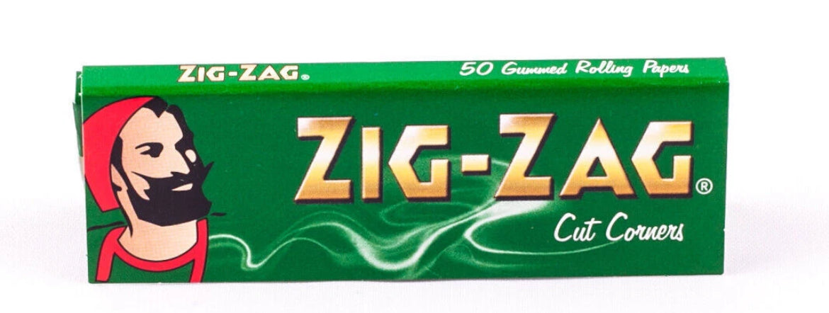 Zig Zag Rolling Papers Green Cut Corners Zigzag