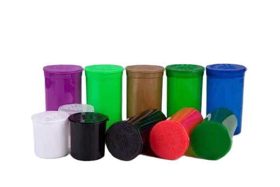 Pop Top Squeeze Stash Storage Medical Jar Container Pop Top
