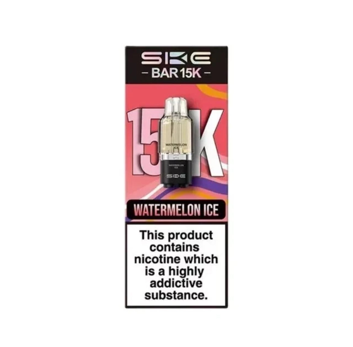 SKE Bar 15K Pre-filled Pod 2ML replacement Refillable Pods