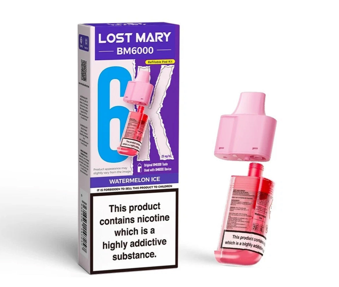 Lost Mary BM6000 Refill | Lost Mary BM6000 Replaceable Pods 6K Puffs 20mg