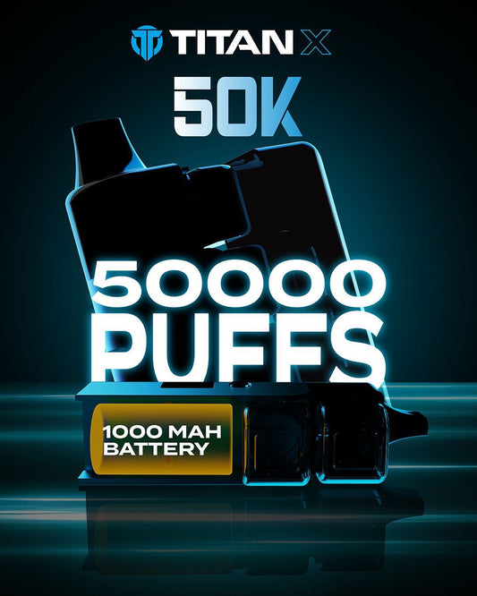 Titan X 50k Prefilled Vape Kit 20mg Rechargeable Vape Kit