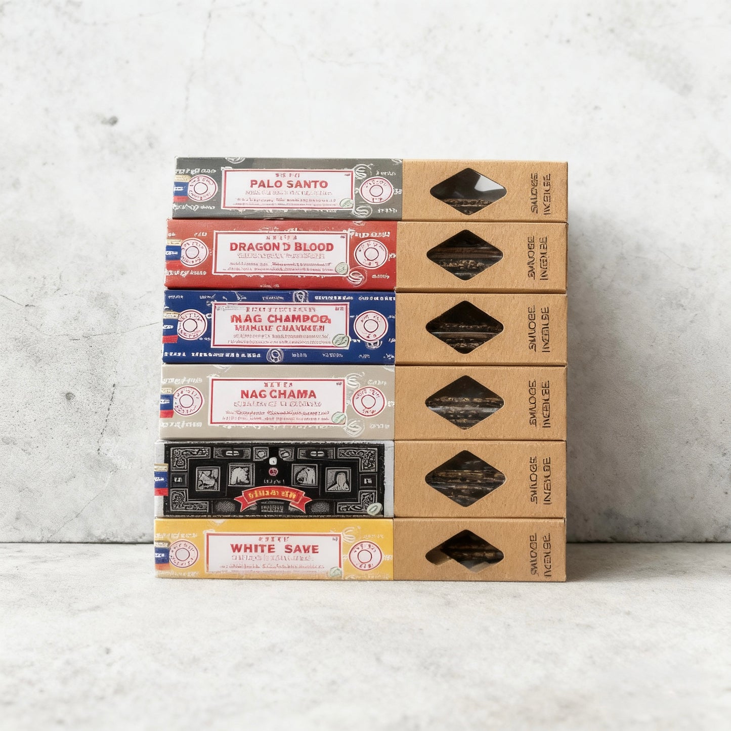 Satya Smudge Incense Sticks – Palo Santo, White Sage, Sandalwood, Dragon’s Blood & Super Hit Aromatherapy Incense