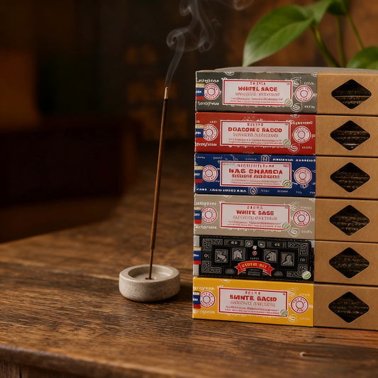 Satya Smudge Incense Sticks – Palo Santo, White Sage, Sandalwood, Dragon’s Blood & Super Hit Aromatherapy Incense