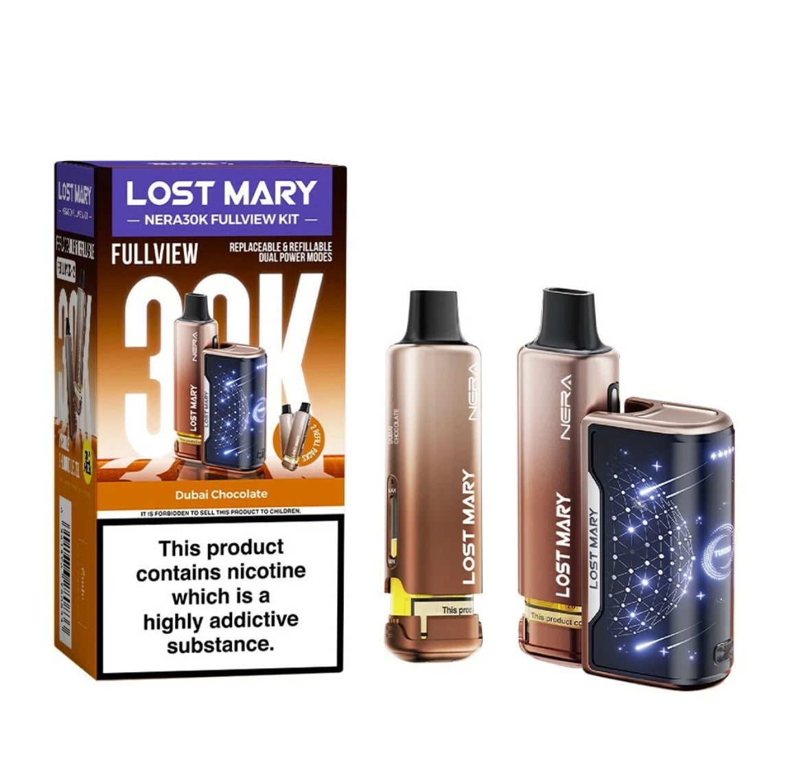 Lost Mary Nera 30K Fullview Pre-filled Vape Pod 800mAh 20mg Pre-filled Pods