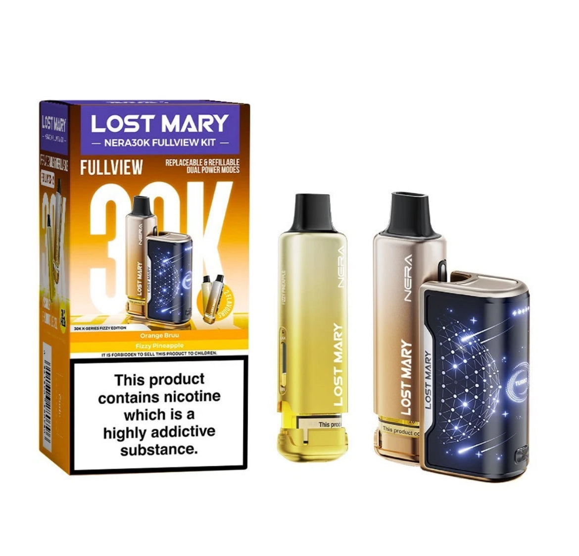 Lost Mary Nera 30K Fullview Pre-filled Vape Pod 800mAh 20mg Pre-filled Pods