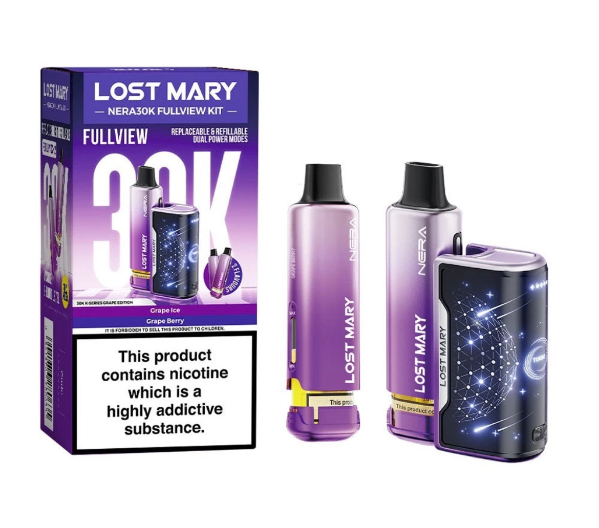 Lost Mary Nera 30K Fullview Pre-filled Vape Pod 800mAh 20mg Pre-filled Pods