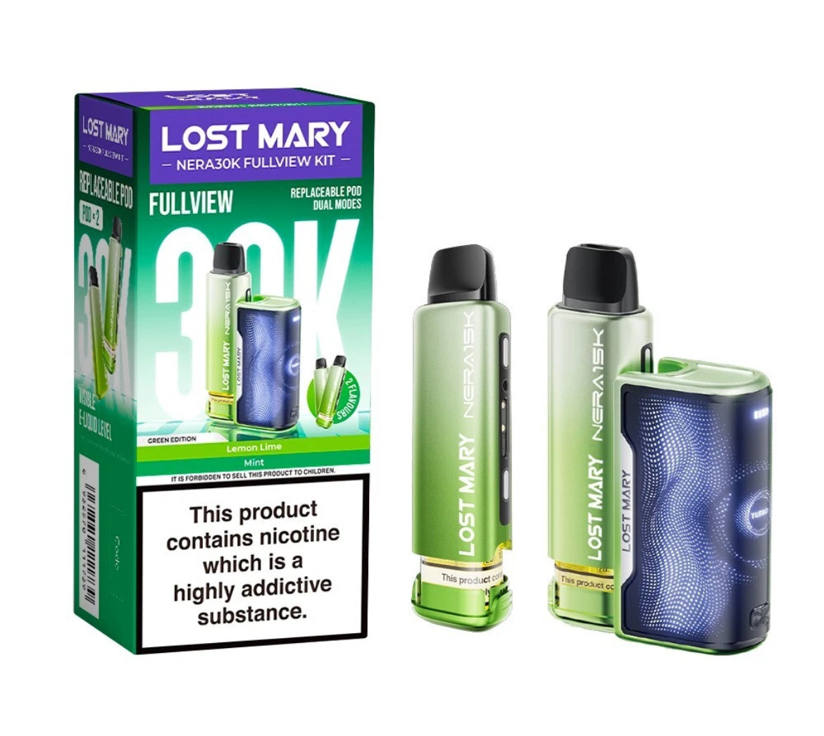 Lost Mary Nera 30K Fullview Pre-filled Vape Pod 800mAh 20mg Pre-filled Pods