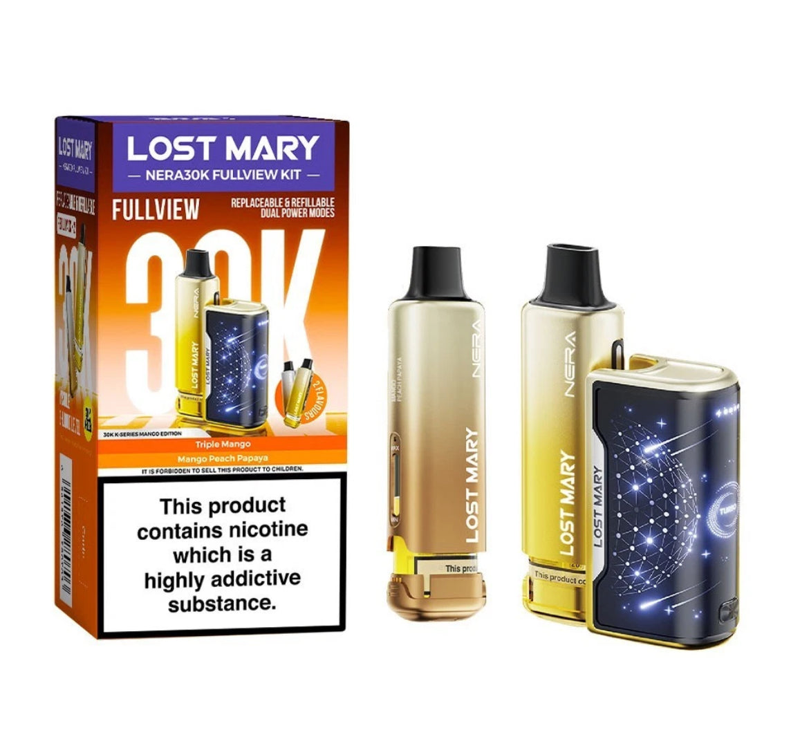 Lost Mary Nera 30K Fullview Pre-filled Vape Pod 800mAh 20mg Pre-filled Pods