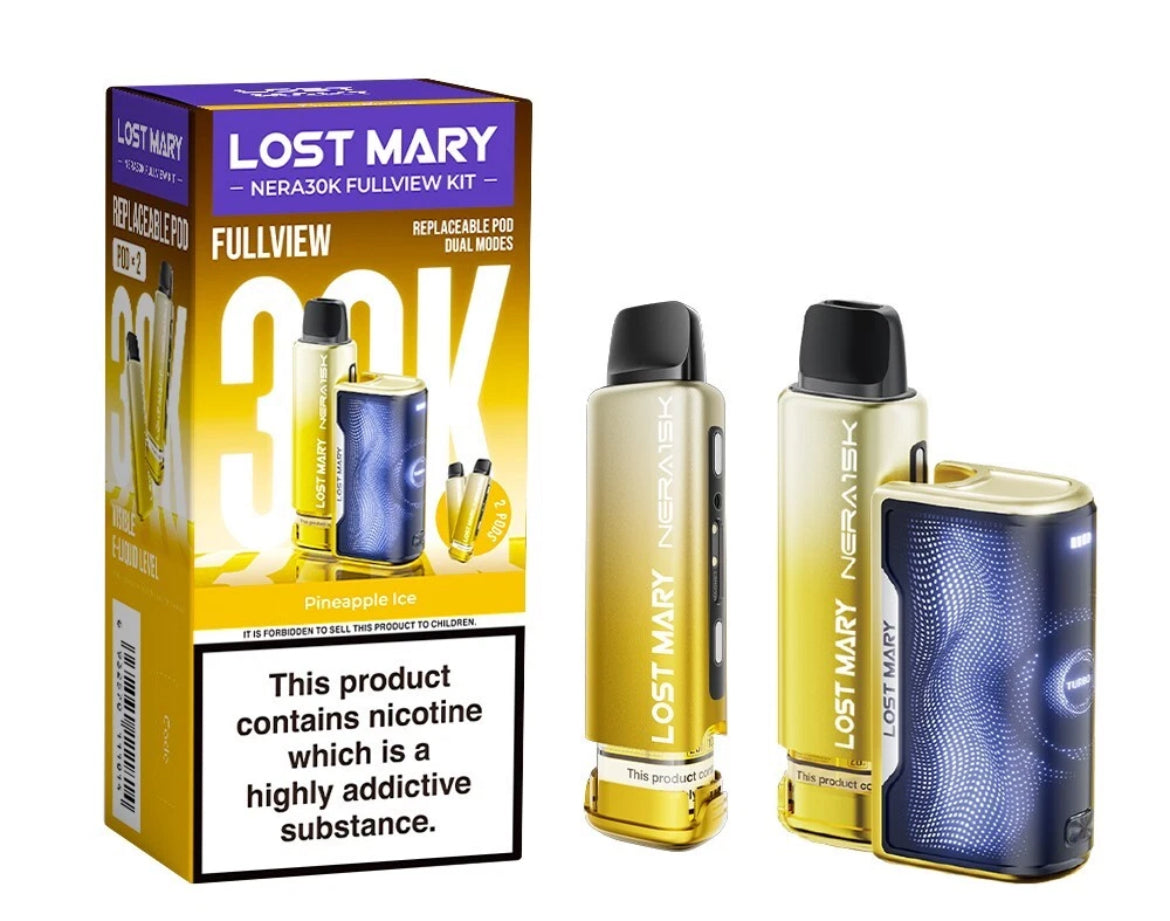 Lost Mary Nera 30K Fullview Pre-filled Vape Pod 800mAh 20mg Pre-filled Pods