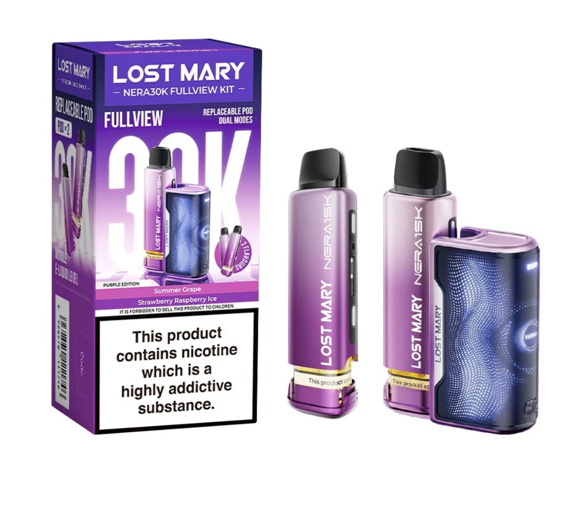Lost Mary Nera 30K Fullview Pre-filled Vape Pod 800mAh 20mg Pre-filled Pods