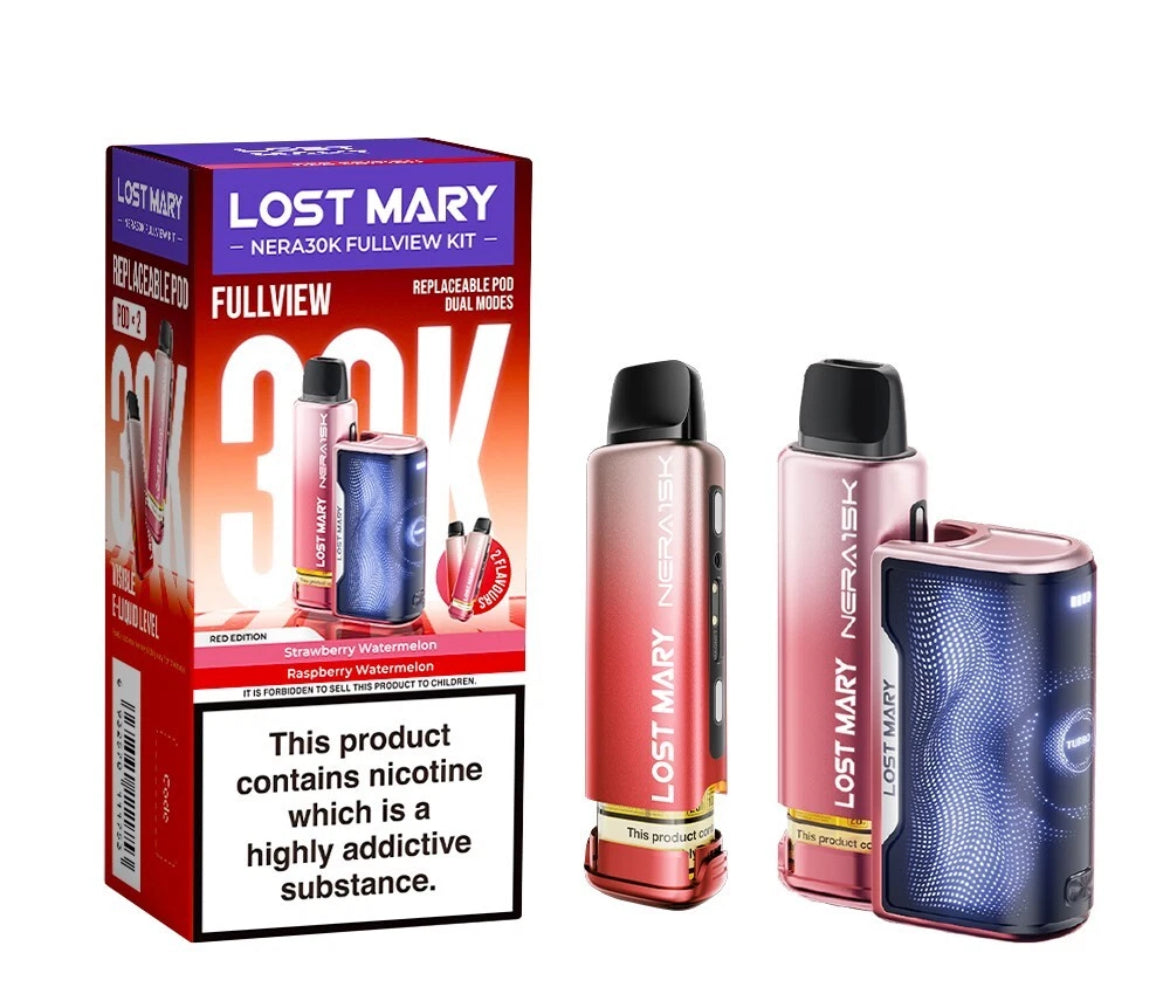 Lost Mary Nera 30K Fullview Pre-filled Vape Pod 800mAh 20mg Pre-filled Pods