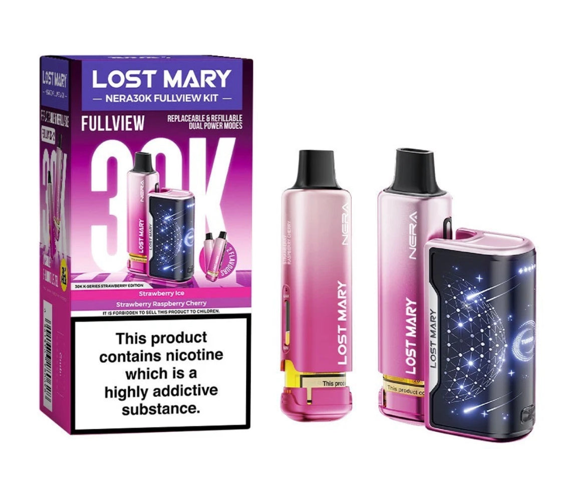 Lost Mary Nera 30K Fullview Pre-filled Vape Pod 800mAh 20mg Pre-filled Pods