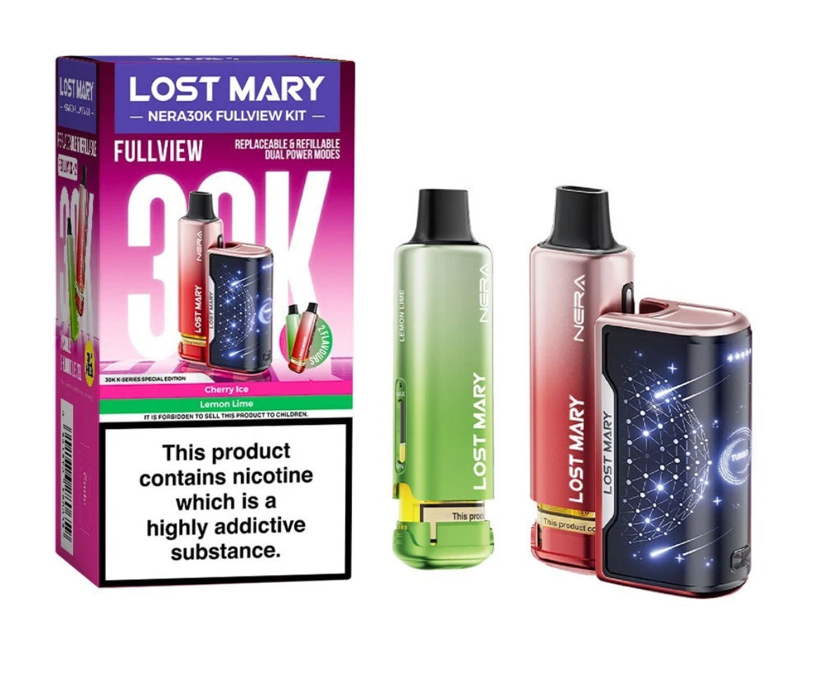 Lost Mary Nera 30K Fullview Pre-filled Vape Pod 800mAh 20mg Pre-filled Pods