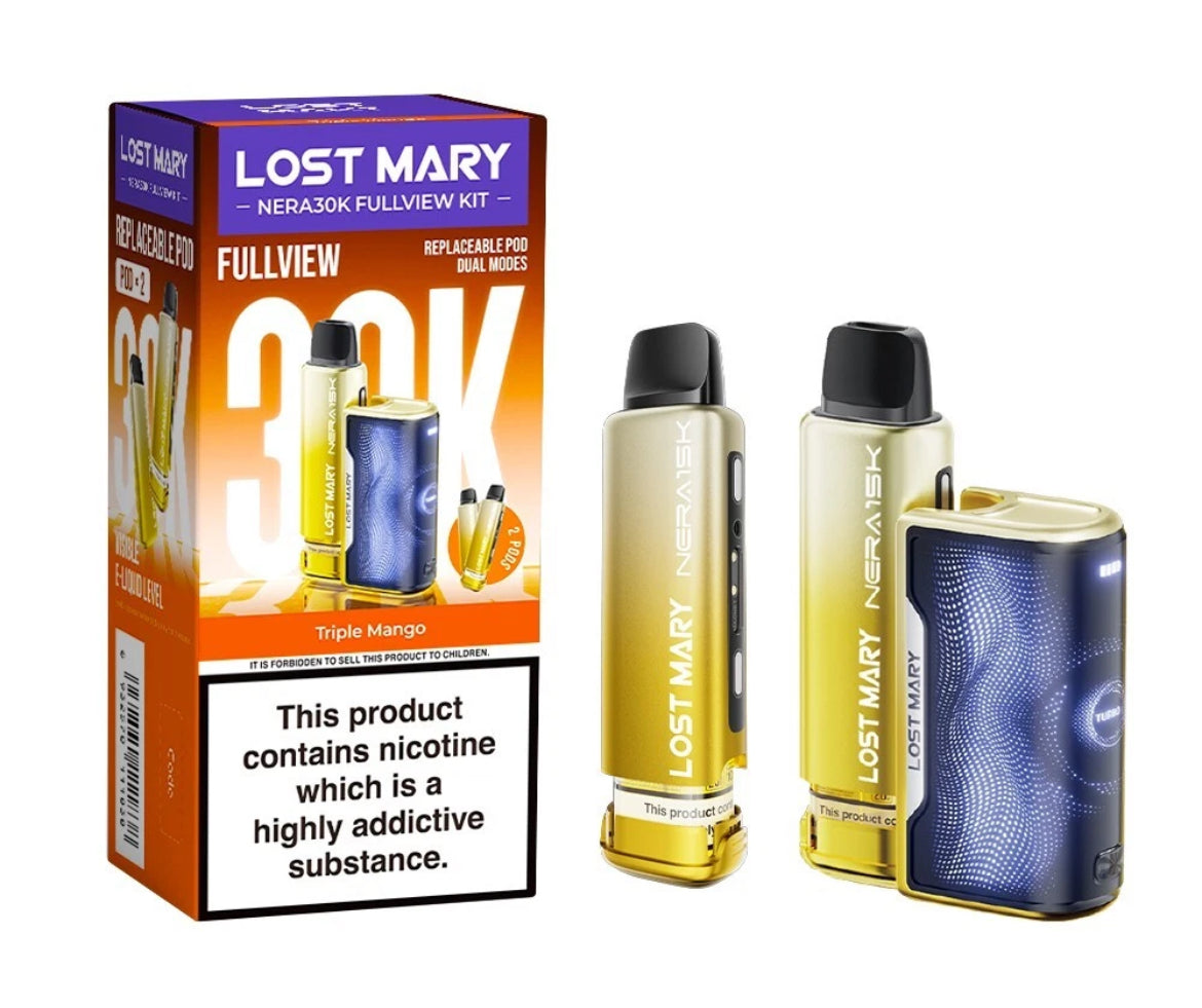 Lost Mary Nera 30K Fullview Pre-filled Vape Pod 800mAh 20mg Pre-filled Pods