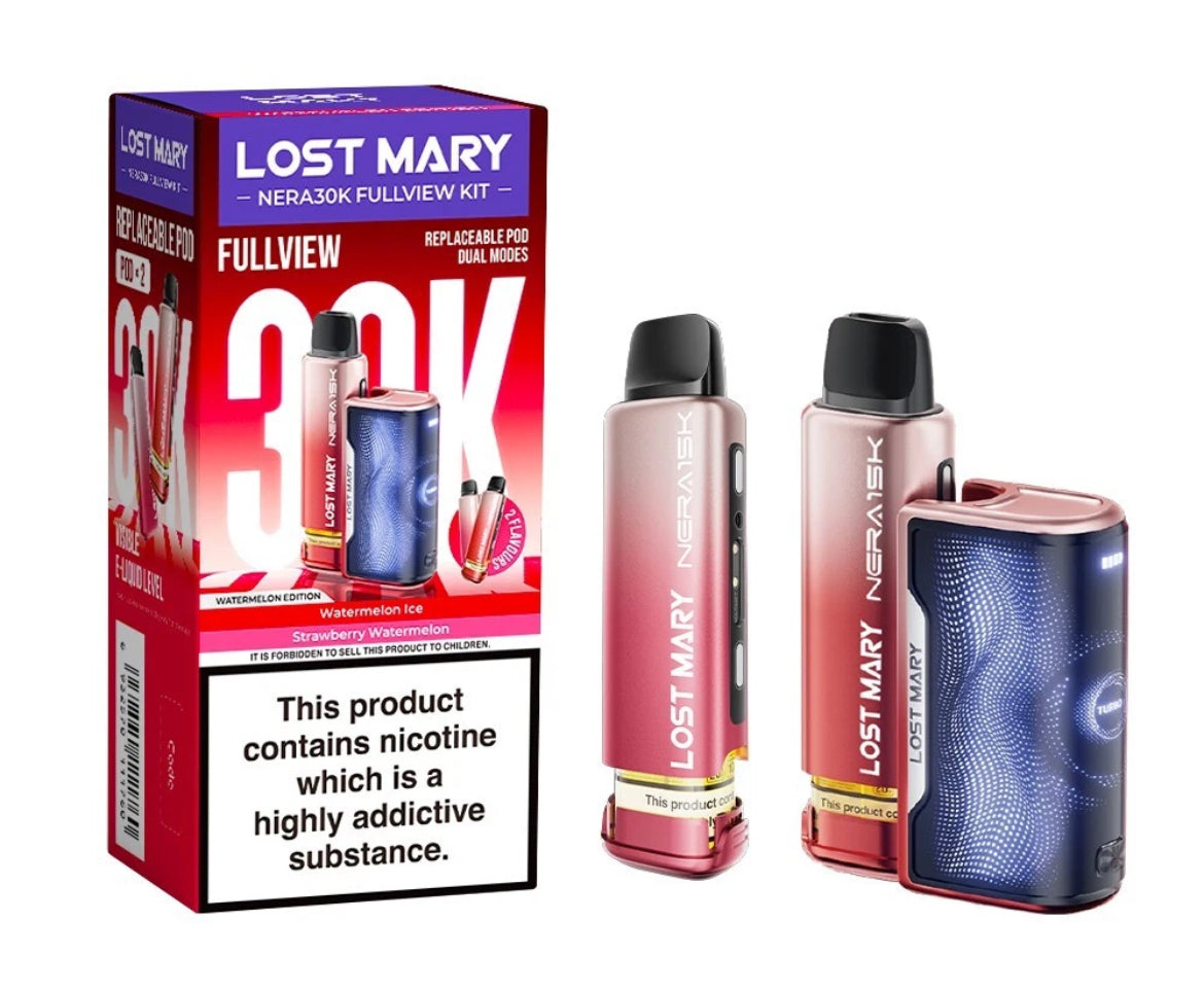 Lost Mary Nera 30K Fullview Pre-filled Vape Pod 800mAh 20mg Pre-filled Pods