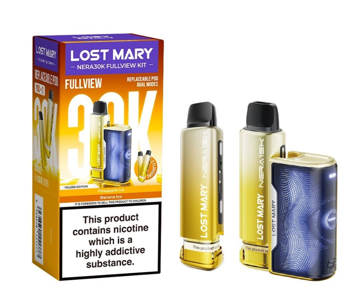 Lost Mary Nera 30K Fullview Pre-filled Vape Pod 800mAh 20mg Pre-filled Pods