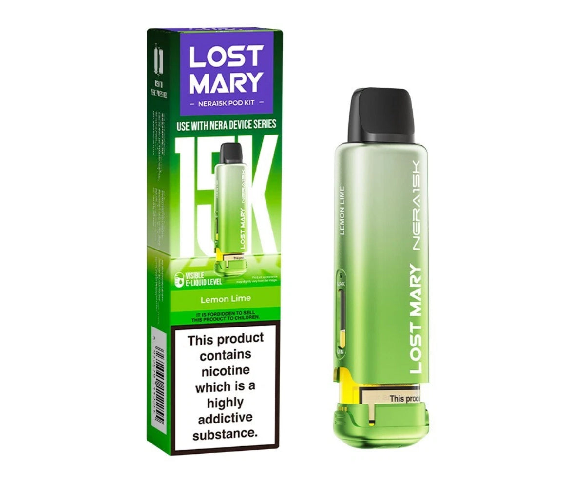 Lost Mary Nera 30k Pods Pre-filled  Pods 15,000 Puffs 20mg Replaceable