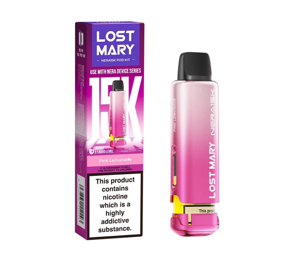 Lost Mary Nera 30k Pods Pre-filled  Pods 15,000 Puffs 20mg Replaceable