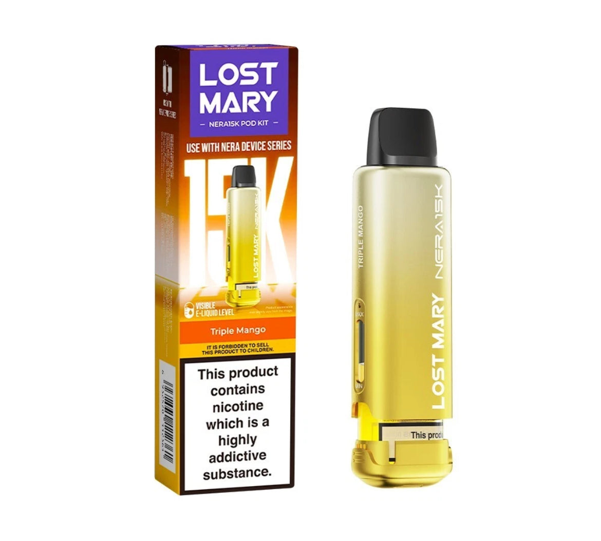 Lost Mary Nera 30k Pods Pre-filled  Pods 15,000 Puffs 20mg Replaceable