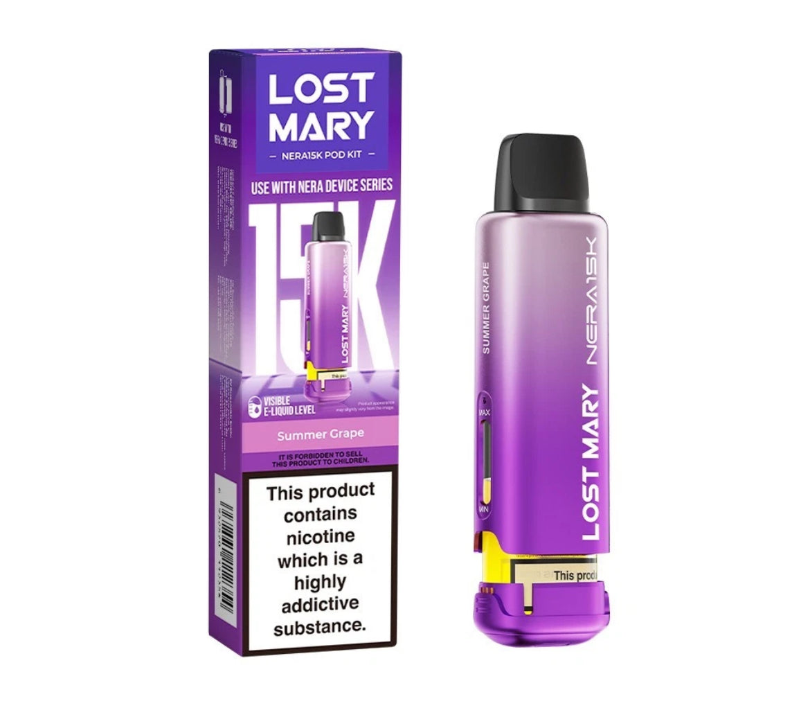 Lost Mary Nera 30k Pods Pre-filled  Pods 15,000 Puffs 20mg Replaceable
