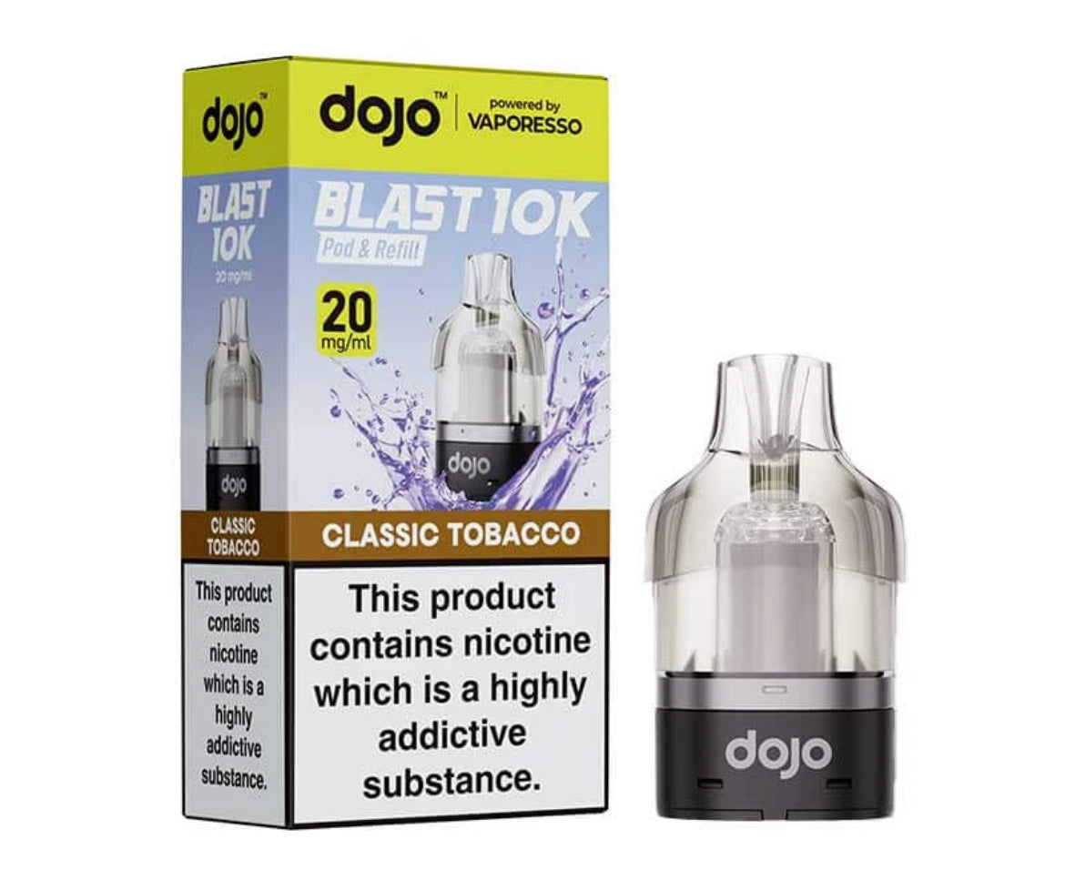 Vaporesso Dojo Blast 10k Pre-filled Pod | Dojo Blast 10K Pods Replaceable 20mg