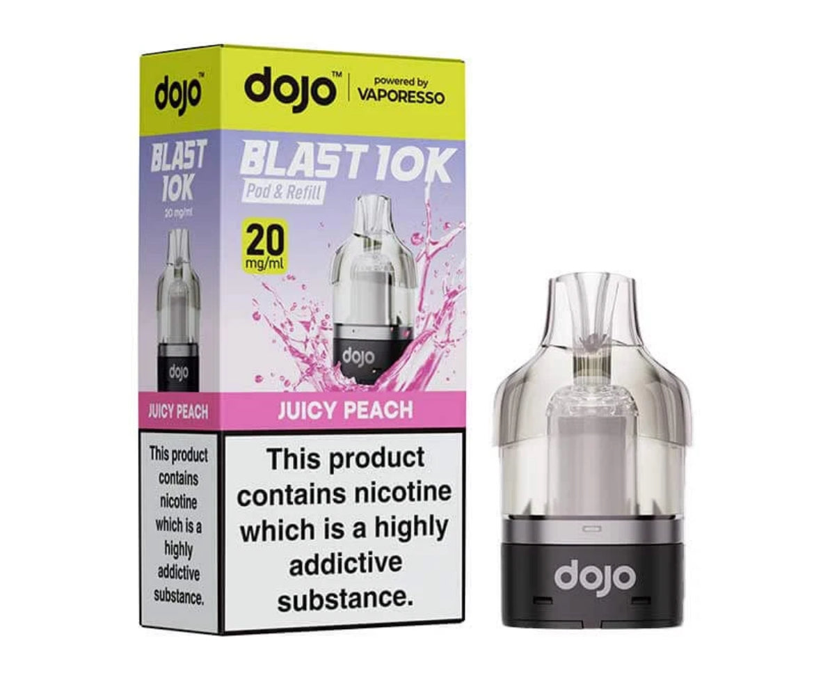 Vaporesso Dojo Blast 10k Pre-filled Pod | Dojo Blast 10K Pods Replaceable 20mg