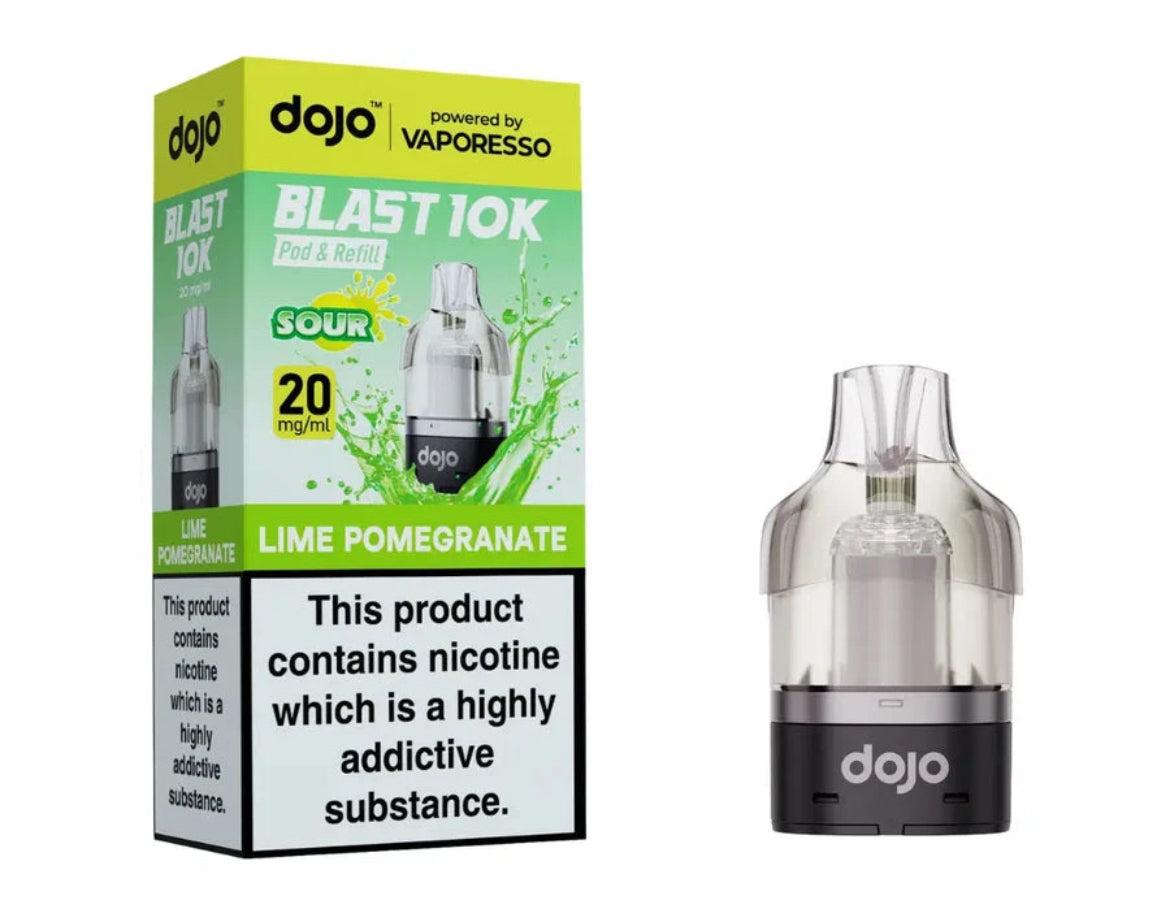 Vaporesso Dojo Blast 10k Pre-filled Pod | Dojo Blast 10K Pods Replaceable 20mg