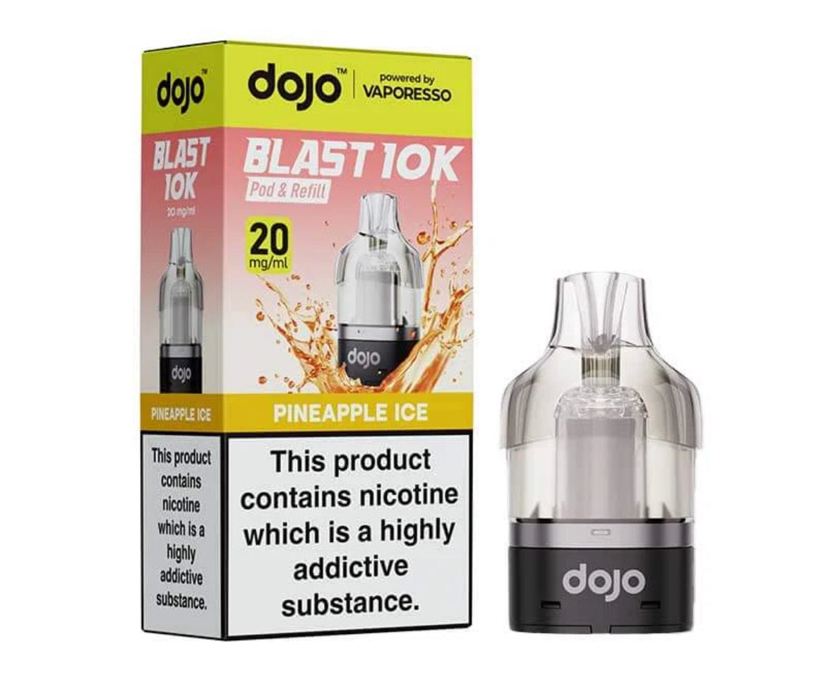 Vaporesso Dojo Blast 10k Pre-filled Pod | Dojo Blast 10K Pods Replaceable 20mg