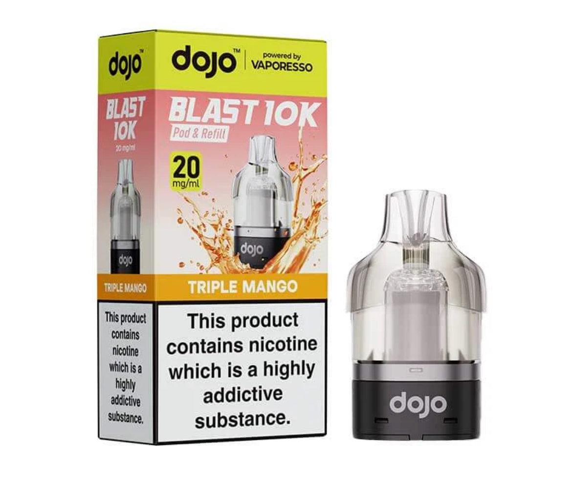 Vaporesso Dojo Blast 10k Pre-filled Pod | Dojo Blast 10K Pods Replaceable 20mg