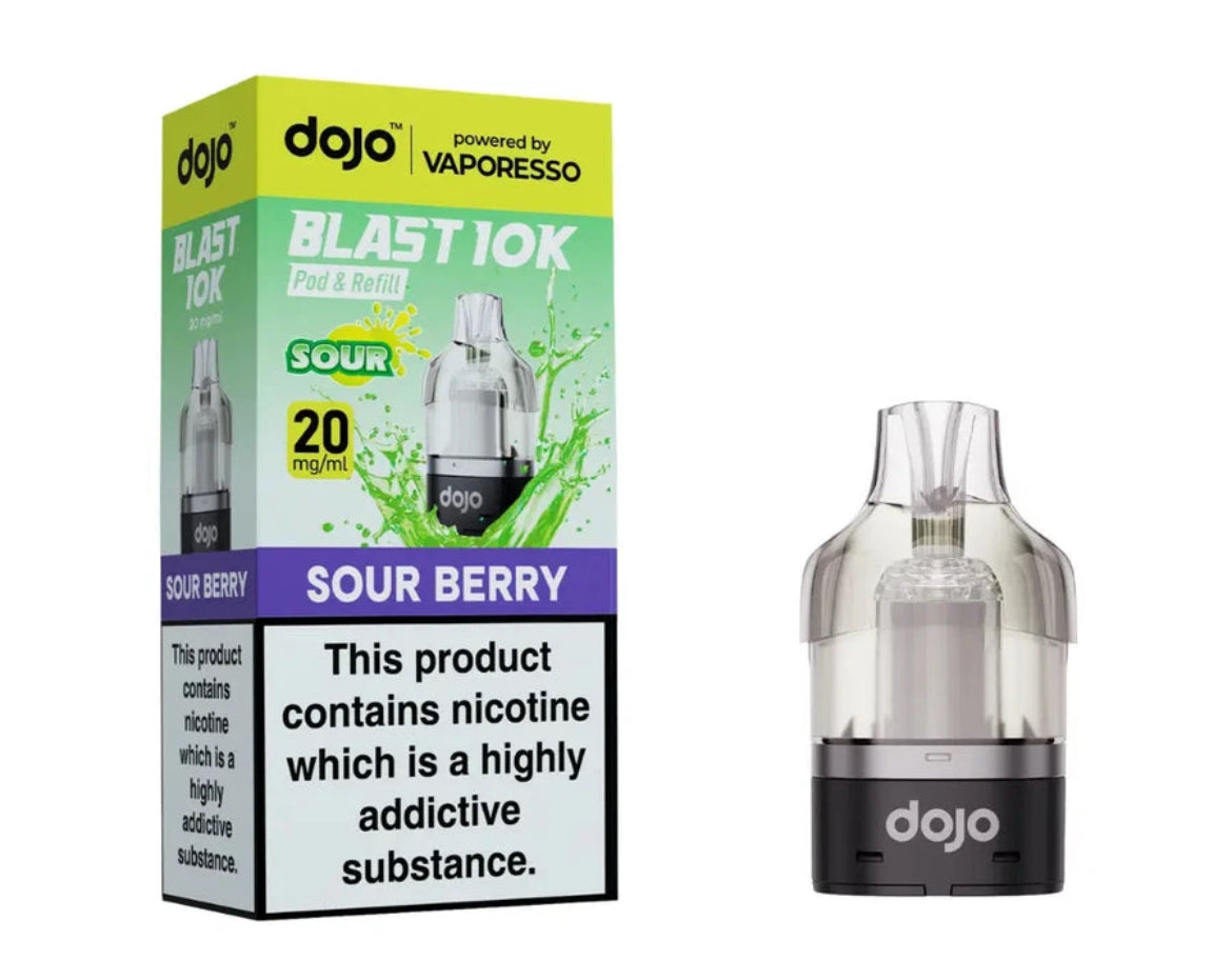 Vaporesso Dojo Blast 10k Pre-filled Pod | Dojo Blast 10K Pods Replaceable 20mg