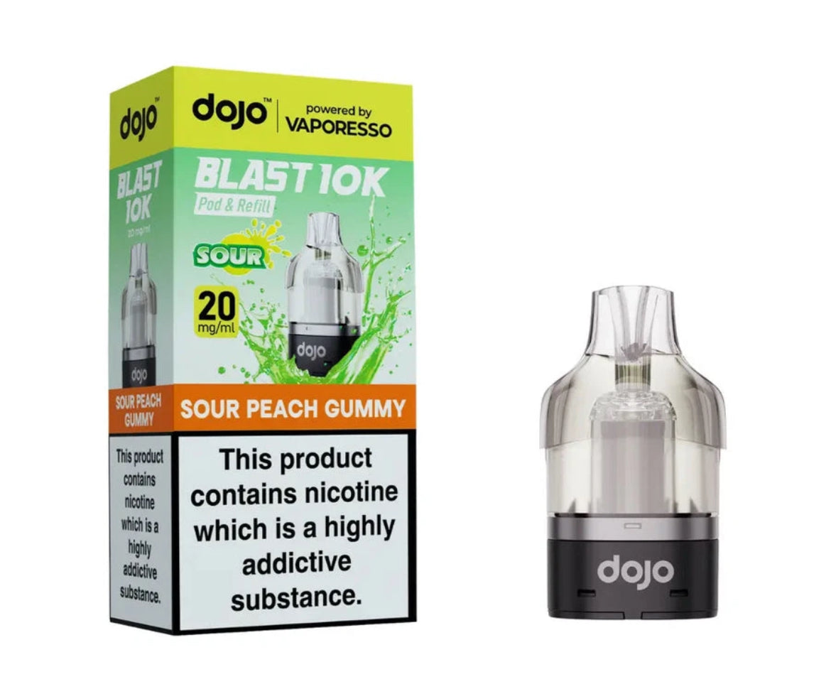 Vaporesso Dojo Blast 10k Pre-filled Pod | Dojo Blast 10K Pods Replaceable 20mg