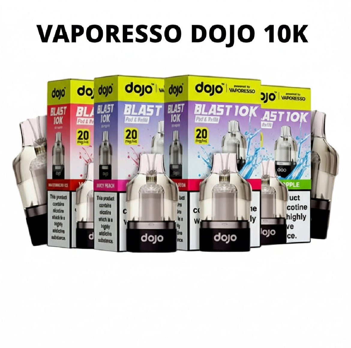 Vaporesso Dojo Blast 10k Pre-filled Pod | Dojo Blast 10K Pods Replaceable 20mg