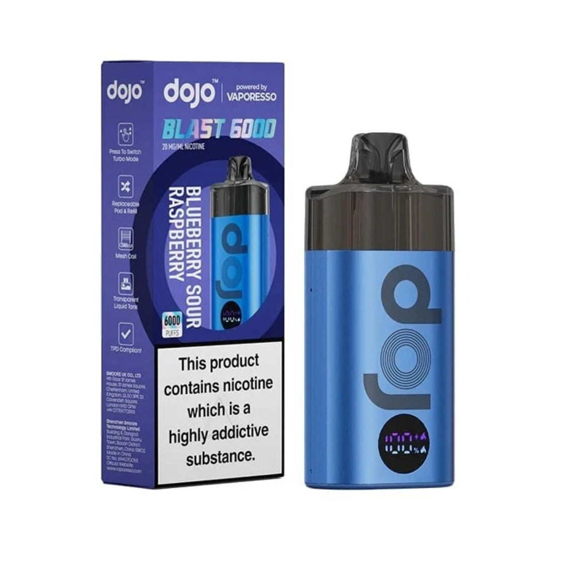 Vaporesso Dojo Blast 6K Pre-filled Pod Kit 20mg 6000 Puffs Vape Kit