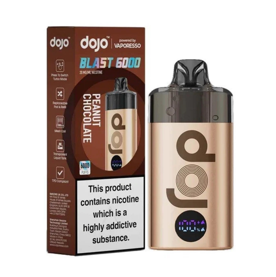 Vaporesso Dojo Blast 6K Pre-filled Pod Kit 20mg 6000 Puffs Vape Kit