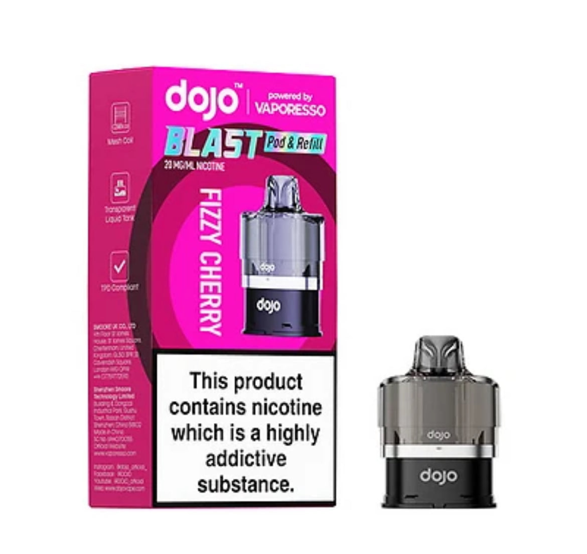 Vaporesso DOJO Blast 6000 Pre-filled Pod 20mg Nic Salt All flavours
