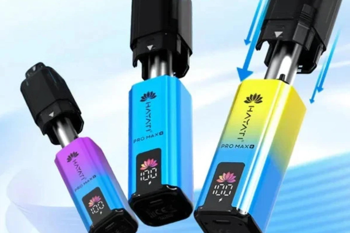 Hayati Pro Max Plus 6k Puffs Rechargeable Reusable Vape Kit Pre-filled Pods 20mg