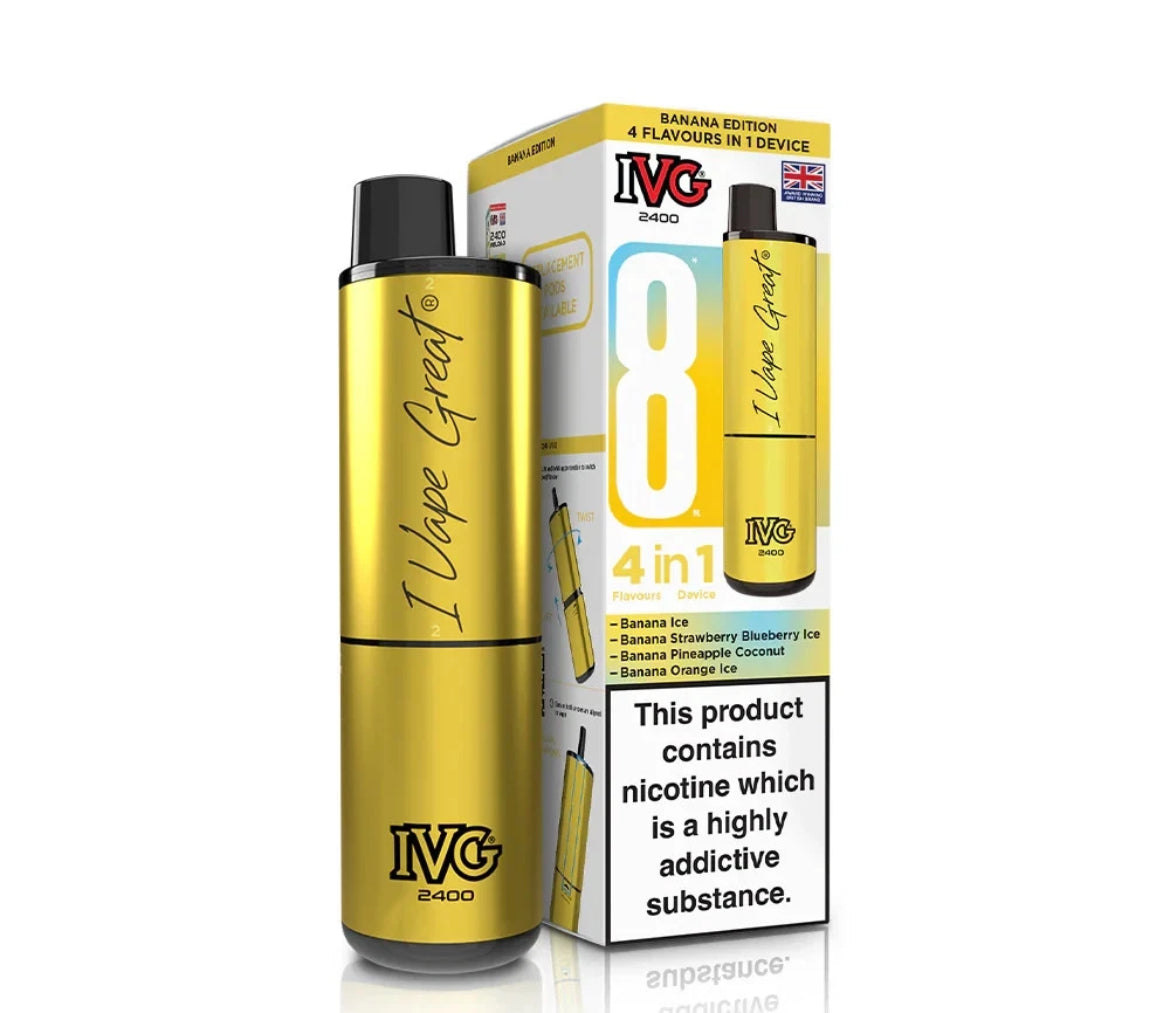 IVG 2400 4 in 1 Rechargeable & Refillable Pod Kit 2400 Puffs Reusable