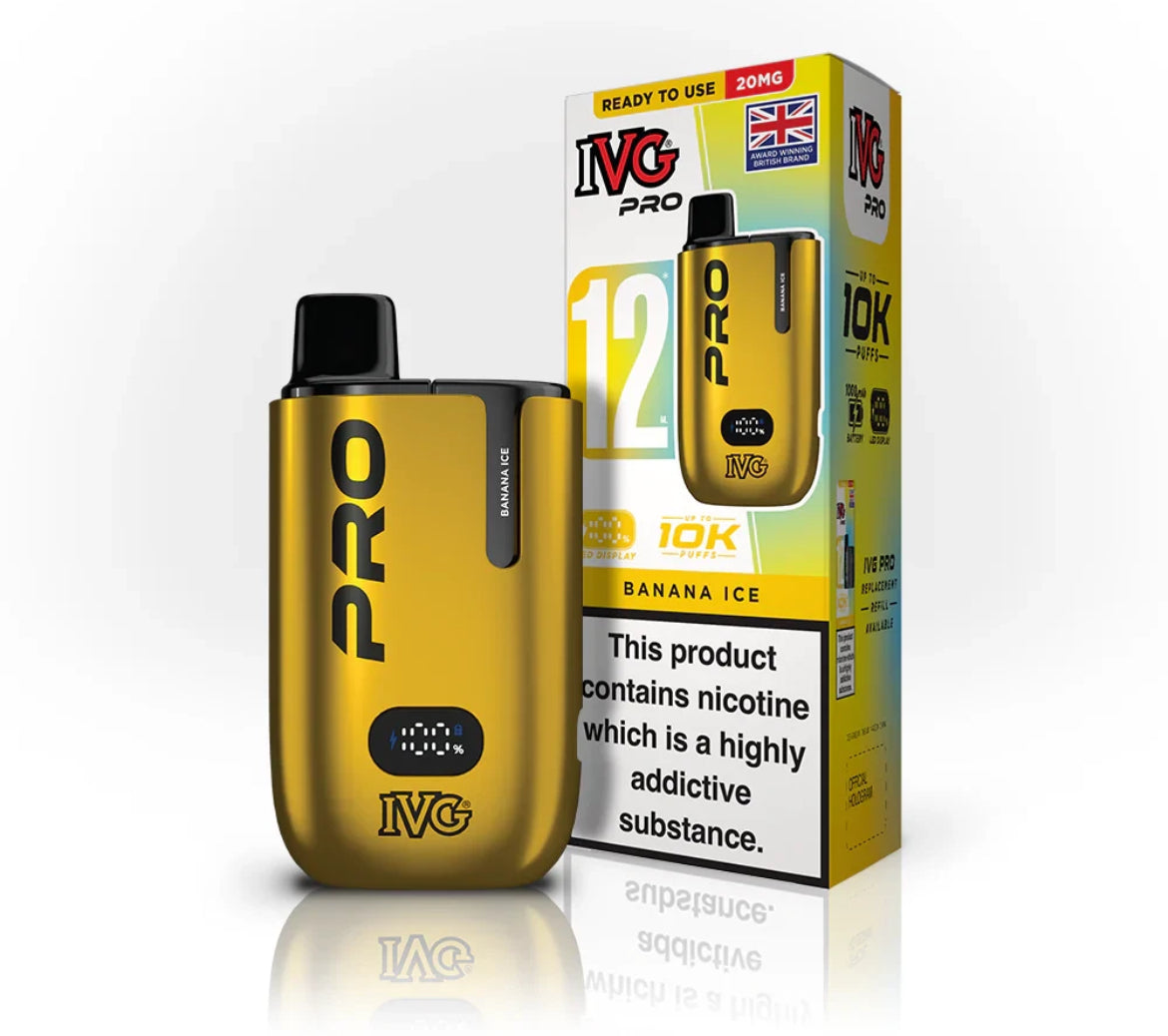 IVG Pro 12 Vape Kit Pre-filled Pod kit 10K Puffs  20mg