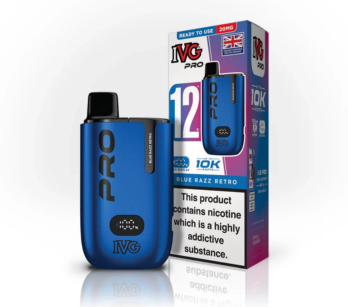 IVG Pro 12 Vape Kit Pre-filled Pod kit 10K Puffs  20mg