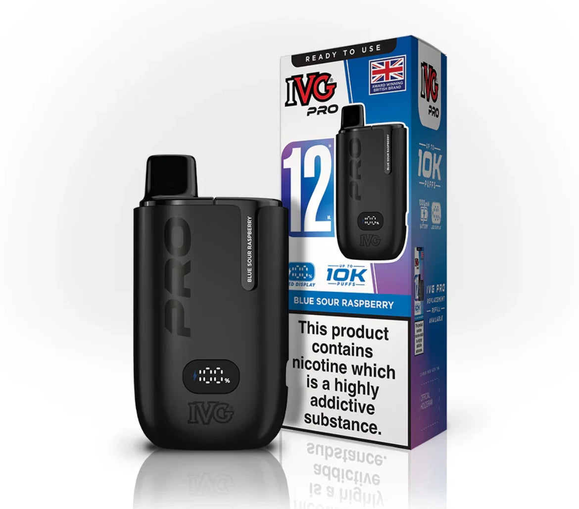 IVG Pro 12 Vape Kit Pre-filled Pod kit 10K Puffs  20mg
