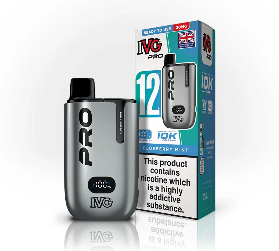IVG Pro 12 Vape Kit Pre-filled Pod kit 10K Puffs  20mg