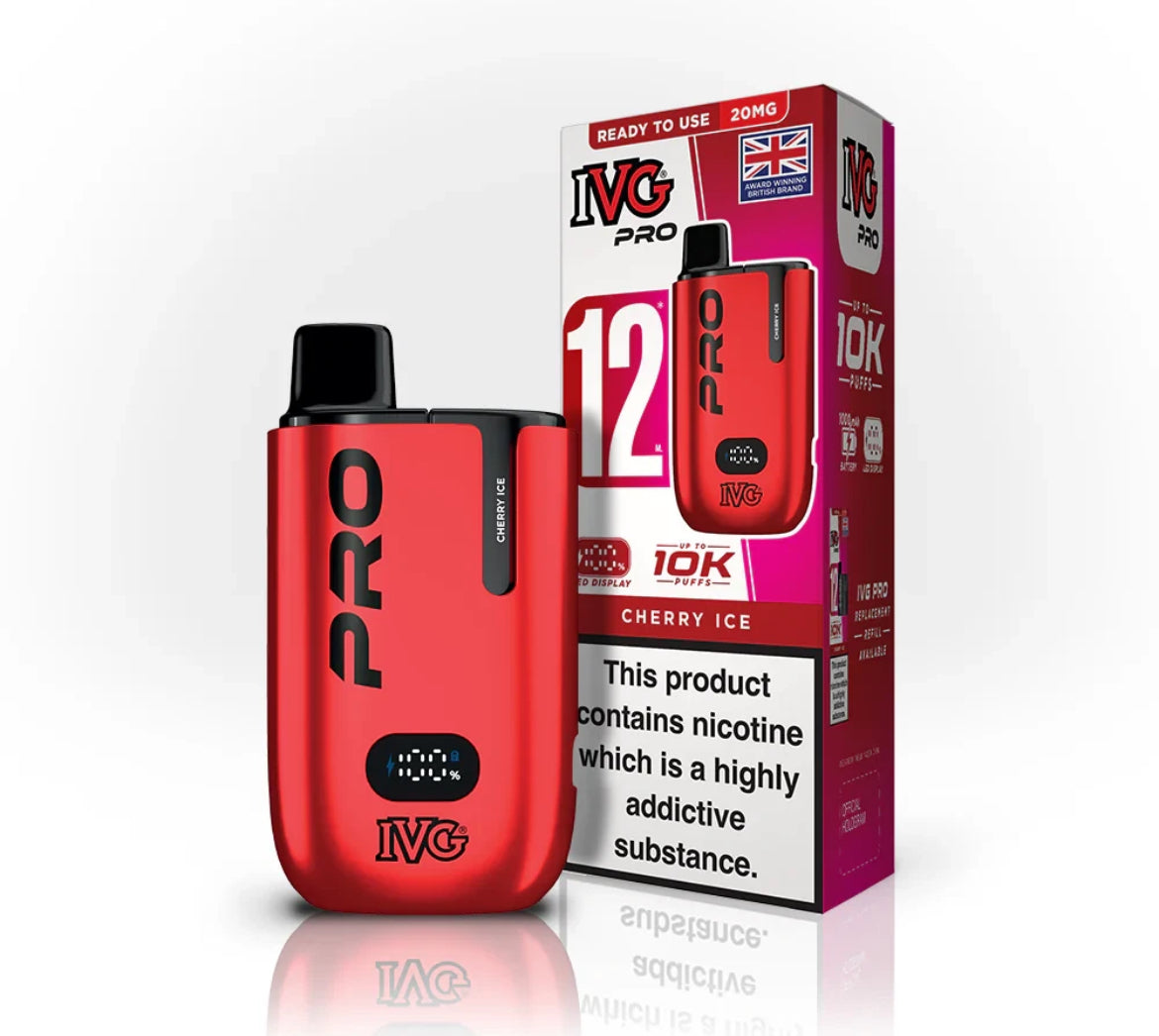 IVG Pro 12 Vape Kit Pre-filled Pod kit 10K Puffs  20mg