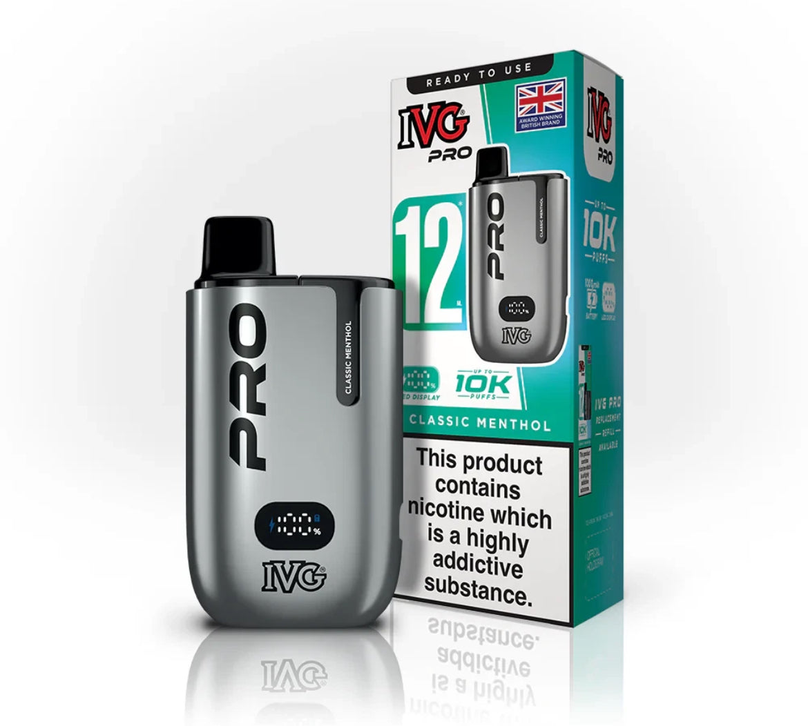 IVG Pro 12 Vape Kit Pre-filled Pod kit 10K Puffs  20mg
