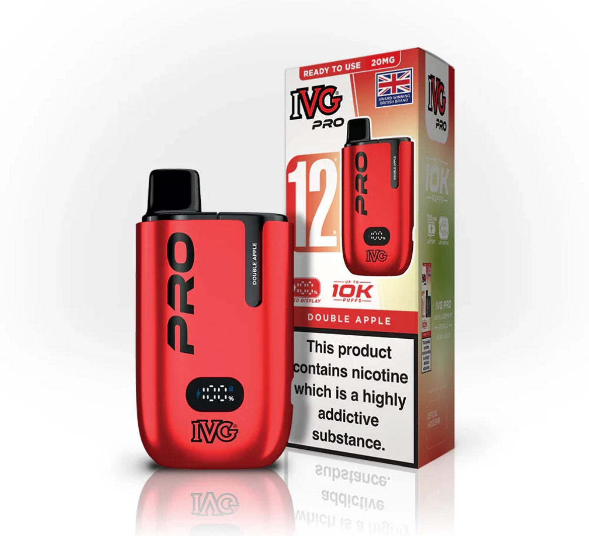 IVG Pro 12 Vape Kit Pre-filled Pod kit 10K Puffs  20mg