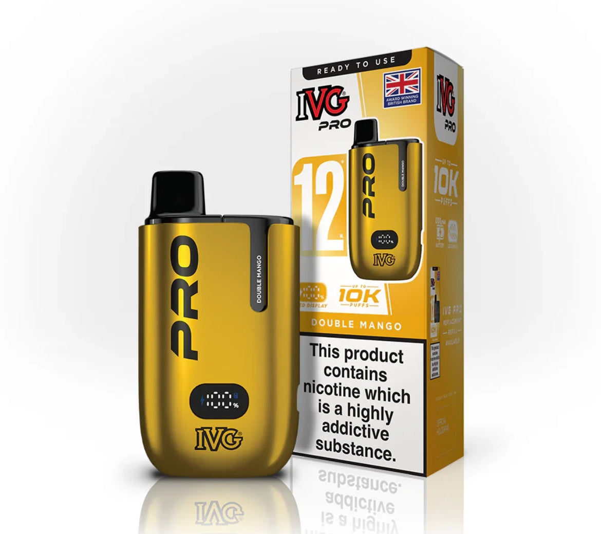 IVG Pro 12 Vape Kit Pre-filled Pod kit 10K Puffs  20mg